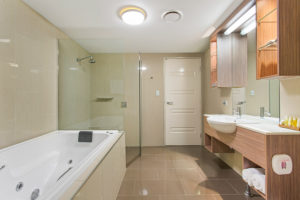 Bathroom One Bedroom Apartment - CBD Luxury Accommodation