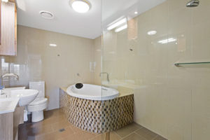Bathroom in Executive Apartment - CBD Luxury Accommodation